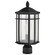 Raiden Collection Outdoor 18 inch Post Light Pole Lantern; Matte Black Finish with Clear Seedy Glass (81|60/5758)