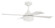 Theo 42'' 4-Blade Indoor/Outdoor (Damp) Ceiling Fan, White Finish, White Blades; Light Kit Includ (20|THO42W4)