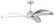 Bandeaux 60'' 3-Blade Ceiling Fan in Painted Nickel w/ Painted Nickel Blades; Light Kit Included (20|BDX60PN3)