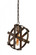 Reel 1-Lt Mini Pendant - Rustic Bronze (158|242M01RB)