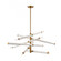 Crosspiece 39'' Wide 6-Light Chandelier - White (91|H0018-10359)