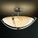 18'' Semi-Flush Bowl w/ Crossbar (254|GLA-9711-35-LACE-NCKL)