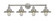 Railroad - 4 Light - 35 inch - Brushed Satin Nickel - Bath Vanity Light (3442|616-4W-SN-M2-SN)