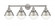 Hampden - 4 Light - 34 inch - Brushed Satin Nickel - Bath Vanity Light (3442|616-4W-SN-HFS-62-SN)