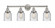 Bell - 4 Light - 32 inch - Brushed Satin Nickel - Bath Vanity Light (3442|616-4W-SN-G54)
