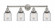 Bell - 4 Light - 32 inch - Brushed Satin Nickel - Bath Vanity Light (3442|616-4W-SN-G52)