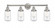 Dover - 4 Light - 32 inch - Brushed Satin Nickel - Bath Vanity Light (3442|616-4W-SN-G312)