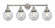 Beacon - 4 Light - 33 inch - Brushed Satin Nickel - Bath Vanity Light (3442|616-4W-SN-G204-6)