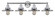 Railroad - 4 Light - 35 inch - Polished Chrome - Bath Vanity Light (3442|616-4W-PC-M7)