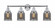 Bell - 4 Light - 32 inch - Polished Chrome - Bath Vanity Light (3442|616-4W-PC-G53)