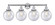 Beacon - 4 Light - 35 inch - Polished Chrome - Bath Vanity Light (3442|616-4W-PC-G204-8)