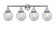 Beacon - 4 Light - 33 inch - Polished Chrome - Bath Vanity Light (3442|616-4W-PC-G204-6)