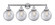 Beacon - 4 Light - 35 inch - Polished Chrome - Bath Vanity Light (3442|616-4W-PC-G202-8)