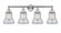 Bellmont - 4 Light - 33 inch - Polished Chrome - Bath Vanity Light (3442|616-4W-PC-G194)