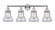 Bellmont - 4 Light - 33 inch - Polished Chrome - Bath Vanity Light (3442|616-4W-PC-G194)