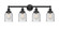 Bell - 4 Light - 32 inch - Matte Black - Bath Vanity Light (3442|616-4W-BK-G54)