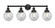 Beacon - 4 Light - 33 inch - Matte Black - Bath Vanity Light (3442|616-4W-BK-G204-6)