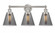 Cone - 3 Light - 24 inch - Brushed Satin Nickel - Bath Vanity Light (3442|616-3W-SN-G63)