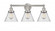 Cone - 3 Light - 26 inch - Brushed Satin Nickel - Bath Vanity Light (3442|616-3W-SN-G44)