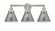 Cone - 3 Light - 26 inch - Brushed Satin Nickel - Bath Vanity Light (3442|616-3W-SN-G43)