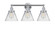 Cone - 3 Light - 26 inch - Polished Chrome - Bath Vanity Light (3442|616-3W-PC-G42)