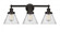Cone - 3 Light - 26 inch - Oil Rubbed Bronze - Bath Vanity Light (3442|616-3W-OB-G44)