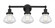 Olean - 3 Light - 25 inch - Matte Black - Bath Vanity Light (3442|616-3W-BK-G322)
