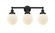 Beacon - 3 Light - 24 inch - Matte Black - Bath Vanity Light (3442|616-3W-BK-G201-6)