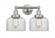Bell - 2 Light - 17 inch - Brushed Satin Nickel - Bath Vanity Light (3442|616-2W-SN-G72)