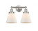 Cone - 2 Light - 15 inch - Brushed Satin Nickel - Bath Vanity Light (3442|616-2W-SN-G61)