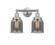 Bell - 2 Light - 14 inch - Brushed Satin Nickel - Bath Vanity Light (3442|616-2W-SN-G53)