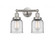 Bell - 2 Light - 14 inch - Brushed Satin Nickel - Bath Vanity Light (3442|616-2W-SN-G52)