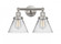 Cone - 2 Light - 17 inch - Brushed Satin Nickel - Bath Vanity Light (3442|616-2W-SN-G42)