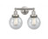 Beacon - 2 Light - 15 inch - Brushed Satin Nickel - Bath Vanity Light (3442|616-2W-SN-G204-6)