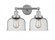 Bell - 2 Light - 17 inch - Polished Chrome - Bath Vanity Light (3442|616-2W-PC-G74)