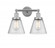 Cone - 2 Light - 15 inch - Polished Chrome - Bath Vanity Light (3442|616-2W-PC-G64)