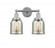 Bell - 2 Light - 14 inch - Polished Chrome - Bath Vanity Light (3442|616-2W-PC-G58)