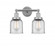 Bell - 2 Light - 14 inch - Polished Chrome - Bath Vanity Light (3442|616-2W-PC-G52)