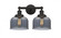 Bell - 2 Light - 17 inch - Oil Rubbed Bronze - Bath Vanity Light (3442|616-2W-OB-G73)