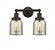 Bell - 2 Light - 14 inch - Oil Rubbed Bronze - Bath Vanity Light (3442|616-2W-OB-G58)