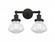 Olean - 2 Light - 16 inch - Oil Rubbed Bronze - Bath Vanity Light (3442|616-2W-OB-G322)