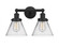 Cone - 2 Light - 17 inch - Matte Black - Bath Vanity Light (3442|616-2W-BK-G42)