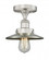 Railroad - 1 Light - 8 inch - Brushed Satin Nickel - Semi-Flush Mount (3442|616-1F-SN-M2-SN)