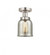 Bell - 1 Light - 5 inch - Brushed Satin Nickel - Semi-Flush Mount (3442|616-1F-SN-G58)