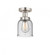 Bell - 1 Light - 5 inch - Brushed Satin Nickel - Semi-Flush Mount (3442|616-1F-SN-G54)