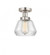 Fulton - 1 Light - 7 inch - Brushed Satin Nickel - Semi-Flush Mount (3442|616-1F-SN-G172)