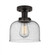Bell - 1 Light - 8 inch - Oil Rubbed Bronze - Semi-Flush Mount (3442|616-1F-OB-G74)