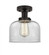 Bell - 1 Light - 8 inch - Oil Rubbed Bronze - Semi-Flush Mount (3442|616-1F-OB-G72)