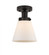 Cone - 1 Light - 6 inch - Oil Rubbed Bronze - Semi-Flush Mount (3442|616-1F-OB-G61)