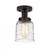 Bell - 1 Light - 5 inch - Oil Rubbed Bronze - Semi-Flush Mount (3442|616-1F-OB-G513)